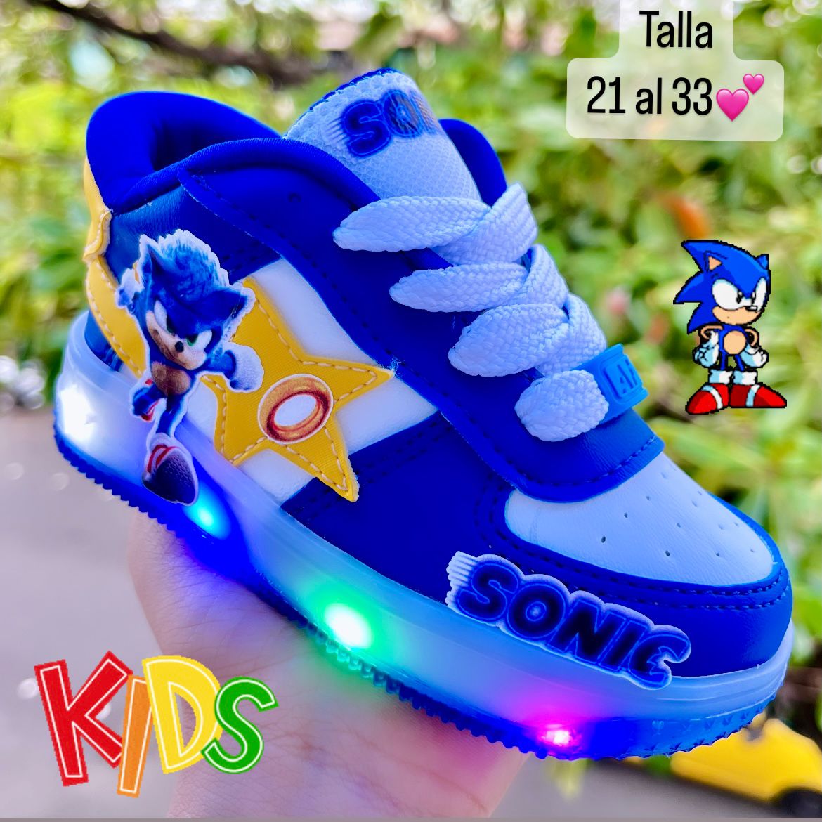 ¡SONIC LUCES – TENIS INFANTIL QUE ILUMINAN LA DIVERSIÓN!